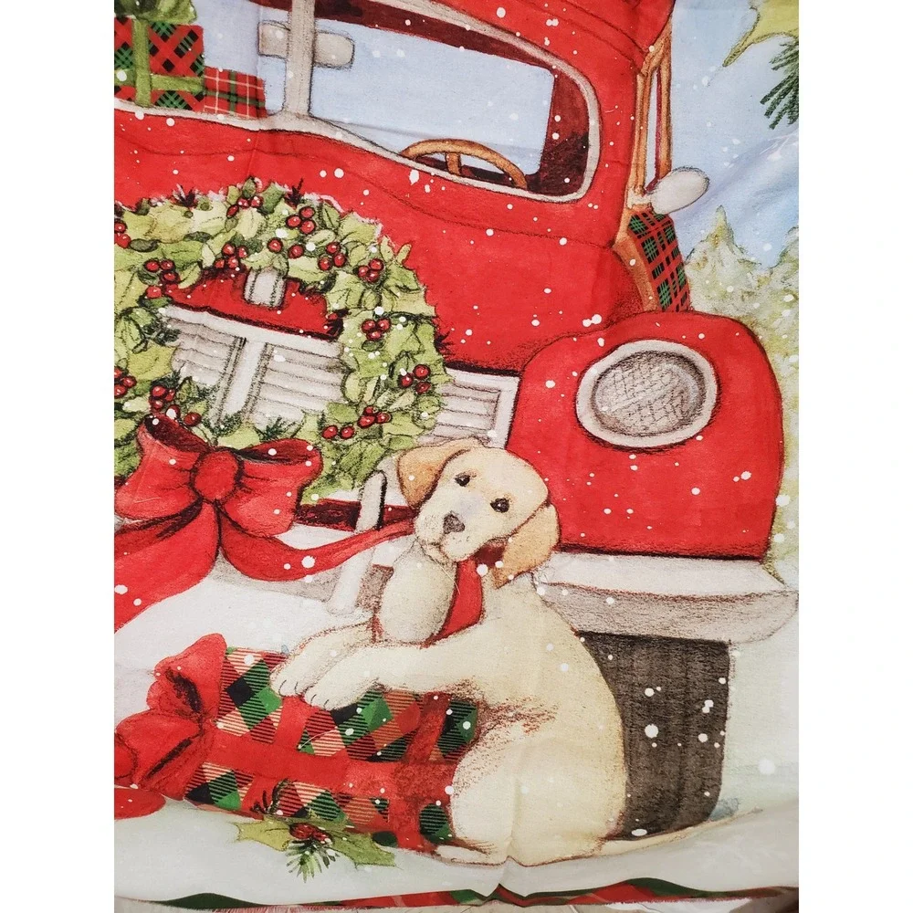 Susan Winget Season Of Joy Red Truck Christmas Fabric Panel 36.5x44 CP69113